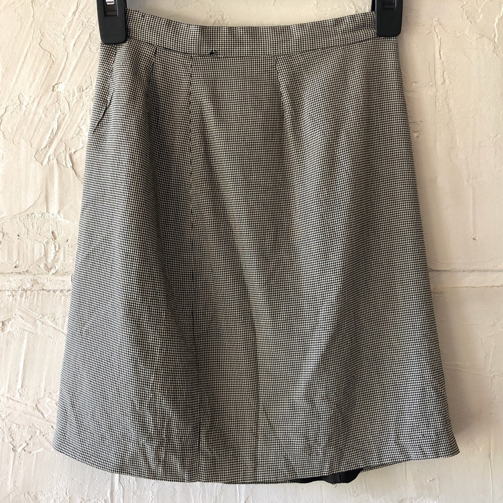 VINTAGE DKNY HOUNDSTOOTH PENCIL SKIRT